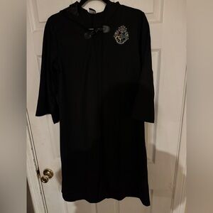 Harry Potter HOGWARTS Youth Black Hooded Robe Spirit Halloween Unisex One Size